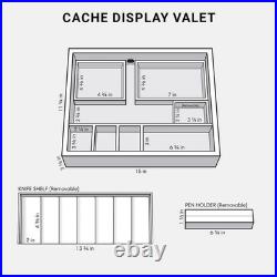 Cache Display Valet EDC, Blade, Watch, and Jewelry Locking Storage Case, US