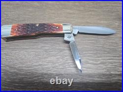 Case Brothers Cutlery Gunstock 62130 SS Chestnut 05295 2004 Knife Tin Storage Case Brothers Cutlery Gunstock 62130 SS Chestnut 05295 2004 Knife Tin Storage