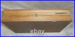 Case XX 1970's Wood Storage Box Issued With Stag Knife Sets