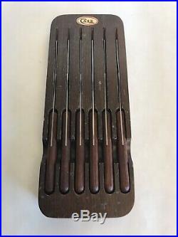 Case XX 254 Steak Knives Set Of 6, excellent used condition withstorage case