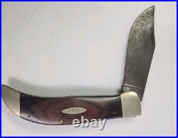 Case XX Buffalo Pocket Knife P172 with Wood Storage Case, HAND MADE USA 10 INCHES