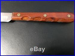 Case XX Cap 254 Set Of 6 Steak Knives In Wood Storage Block Excellent