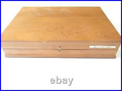 Case XX Collector Wood Box Fixed Folding Pocket Knife Storage Display Vtg 1970s