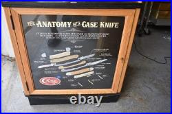 Case XX Dealer Floor Display Oak Wood Case WithLock Silver Level 63445 Nice