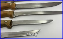 Case XX Early American Cutlery 9 pc knife set with storage block cube