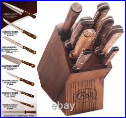 Case XX Knives Nine Piece Case Household Cutlery Block And Knife Set (10249) Po