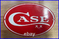 Case XX Knives Porcelain Hand Crafted Quality General Store Advertisement Sign