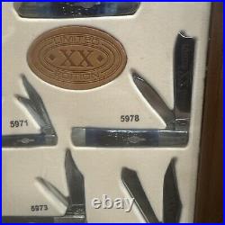 Case XX Limited Edition 7 Knife Set In A Wooden Store Display Case With Key