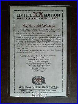Case XX Limited Edition Series Mint Knives Store Counter Display Set #155 of 250