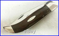 Case XX P172 Buffalo Big Clasp knife, 1976, Rosewood handles, wooden storage box
