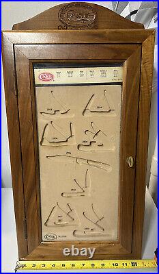 Case XX Pocket Knife Counter Top Store Display Case W Inserts Good Condition