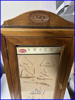 Case XX Pocket Knife Counter Top Store Display Case W Inserts Good Condition