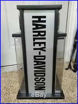 Case XX RARE Harley-Davidson Dealer Knife Display 2' Tall Also Storage In Center