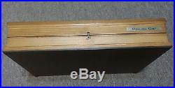 Case XX Wood Knife Storage Display Case c. 1970's for Red Etch Blue Scroll etc