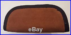 Case brad knife carry or storage case zipper suede & Nylon padded inside mint