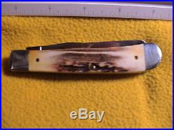 Case xx knife stag trapper 5254 ss blades 1995 never used just out of storage
