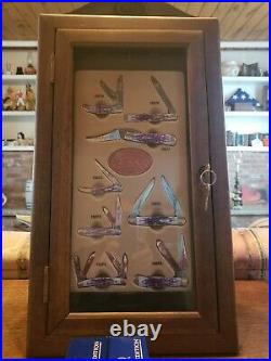 Case xx store display case and collectible folding knives with boxes