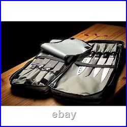 Chef Knife Bag Holds 20 Knives PLUS Large Zippered Compartment for Kitchen To