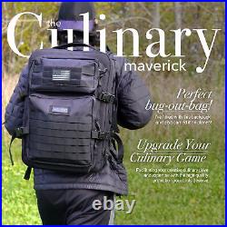 Chef Knife Bag Tactical Backpack 30+ Pockets for Knives and Culinary Tools