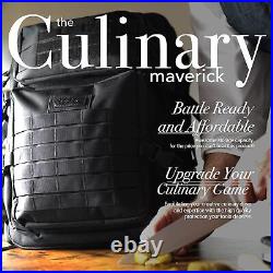 Chef Knife Bag Tactical Backpack Knife Carrying Case with 30+ Pockets Knives