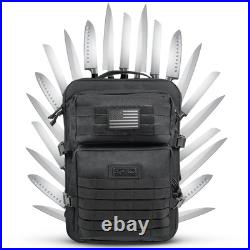 Chef Knife Bag Tactical Backpack Knife Carrying Case with 30+ Pockets for K Chef Knife Bag Tactical Backpack Knife Carrying Case with 30+ Pockets for K