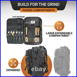 Chef Knife Bag Tactical Backpack Knife Carrying Case with 30+ Pockets for K Chef Knife Bag Tactical Backpack Knife Carrying Case with 30+ Pockets for K