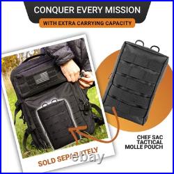 Chef Knife Bag Tactical Backpack Knife Carrying Case with 30+ Pockets for K Chef Knife Bag Tactical Backpack Knife Carrying Case with 30+ Pockets for K