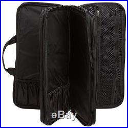 Chef Knife Case Black Deluxe Set Holder Organizer Storage Pocket Carrying Bag