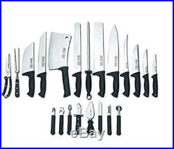 Chef Knife Set With Case Top Professional Kitchen Cooking 22pc Aluminum Storage