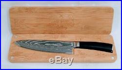 Chef Knife Wooden Cutting Board/Storage Case Kitchen Set 8 inch