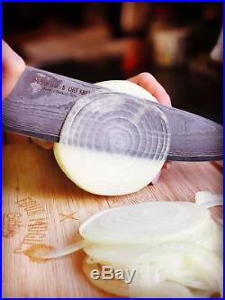Chef Knife & Wooden Cutting Board/Storage Case Kitchen Set SMOK. SHIPS FREE