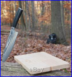 Chef Knife & Wooden Cutting Board/Storage Case Kitchen Set SMOK. SHIPS FREE