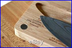 Chef Knife & Wooden Cutting Board/Storage Case Kitchen Set SMOKED Series 8