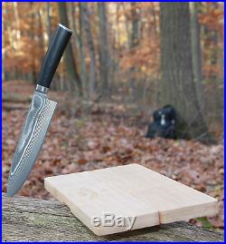 Chef Knife & Wooden Cutting Board/Storage Case Kitchen Set SMOKED Series 8 for