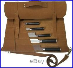 Chef Knife Wrap Bag Carry Case Roll with Handle kitchen Portable Storage KB004