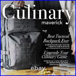 Chef Sac Chef Knife Bag Tactical Backpack Knife Carrying Case with 30+ Pock