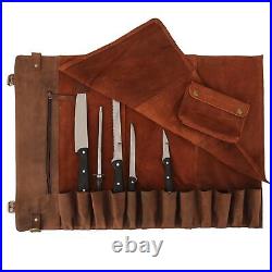 Chef's Knife Roll Case Heavy Duty Holds 12 Knifes Kitchen Storage Cutlery Car