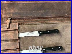 Chef's Knife Roll Case Heavy Duty Holds 12 Knifes Kitchen Storage Cutlery Car