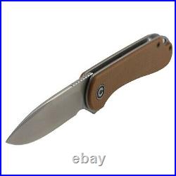 Civivi Elementum Brown Micrata Handle Linerlock Pocket Knife D2 Tool Steel