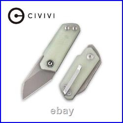 Civivi Ki-V Jade Folding Knife with Black Nylon Storage Case C2108A