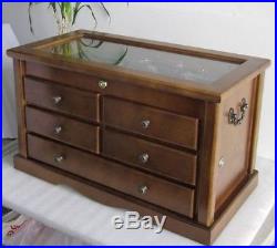 Collector's Choice Knife Display Case Cabinet, Storage Cabinet, Solid Wood