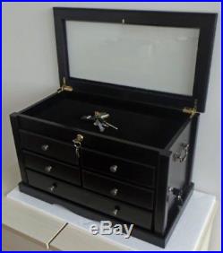 Collector's Choice Knife Display Case Cabinet, Tool Storage cabinet, Solid Wood