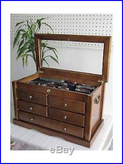 Collector's Choice Knife Display Case Cabinet storage cabinet Solid Wood Gall