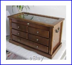 Collector's Choice Knife Display Case Cabinet storage cabinet Solid Wood Gall