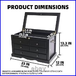 Collector's Choice Solid Wood Knife Display Case Tool Storage Cabinet with 5 Dr