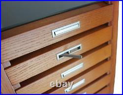 Collector's Knife Display Case Tool Storage Holder Cabinet Drawers Pocket Watch