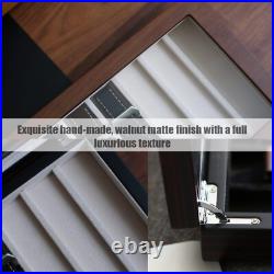 Compact 8-Slot Knife Holder with Real Glass Window Perfect for Collectors Compact 8-Slot Knife Holder with Real Glass Window Perfect for Collectors