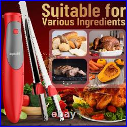 Cordless Electric Knife Easy Slice and Assemble with Storage Case, Serrated Edge