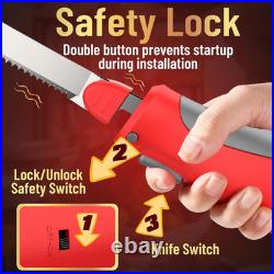 Cordless Electric Knife Easy Slice and Assemble with Storage Case, Serrated Edge