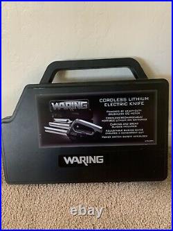Cordless Lithium Electric Knife with 2 Blades and Storage Case Waring EK120 B3